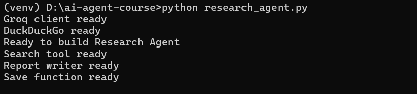 Terminal showing save function ready